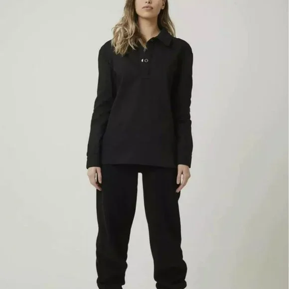 ROZALIA X ATOIR The Collar Top Black Size S M RRP $199 BNWT - Picture 3 of 6